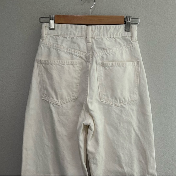 Zara wide leg high waist full length denim jeans size 2 - Picture 10 of 11